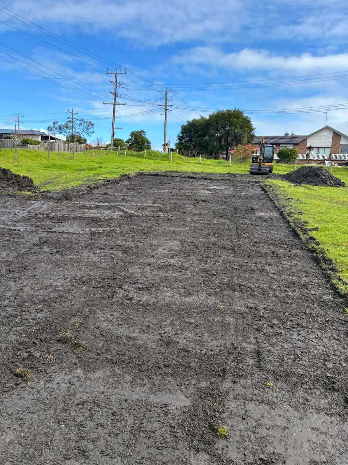 Excavation earthworks site prep