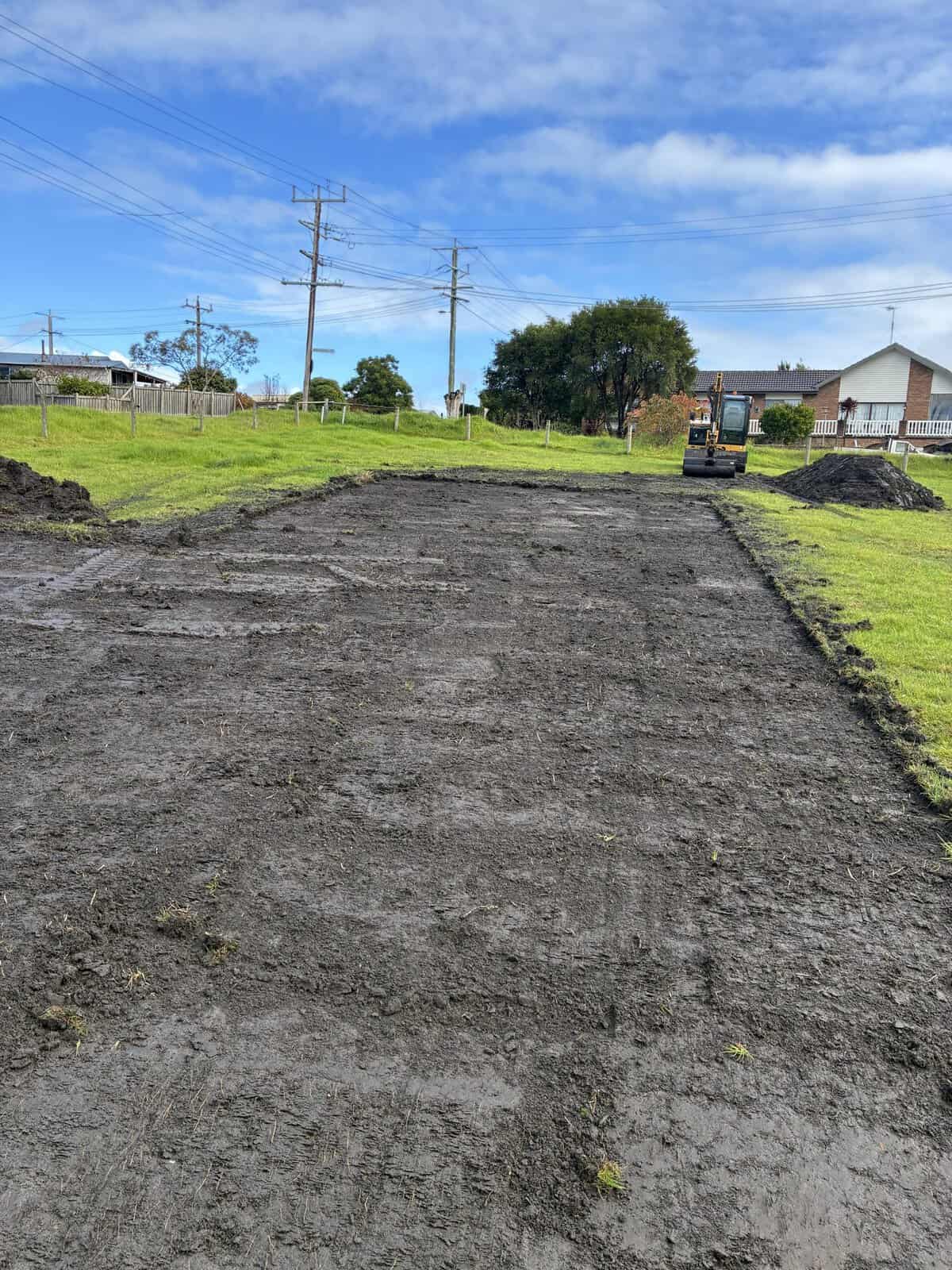 A block cleared and graded in the Latrobe Valley